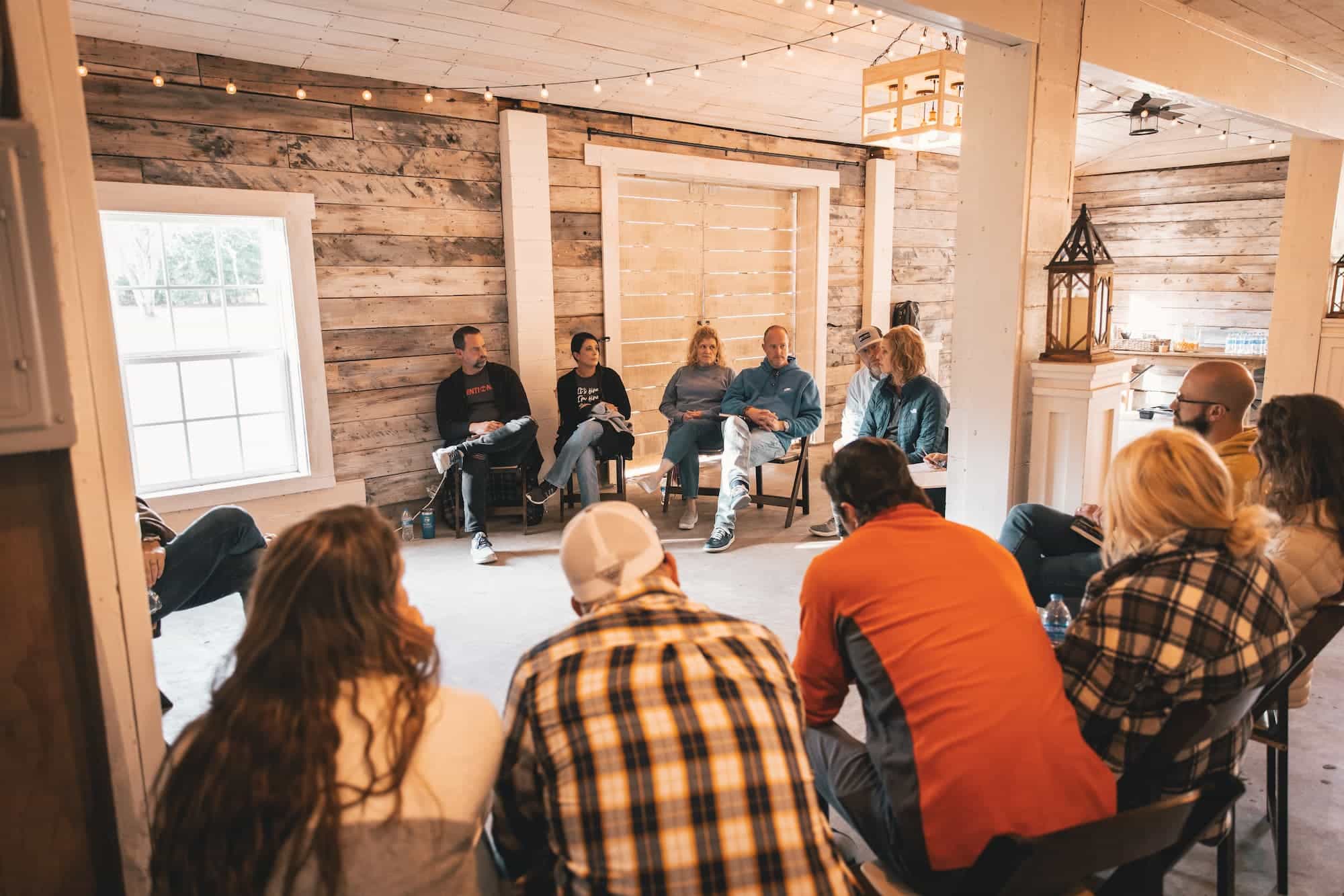 Clarity Ministries - Pastors and business leaders engaged in discussion at a Clarity Retreat